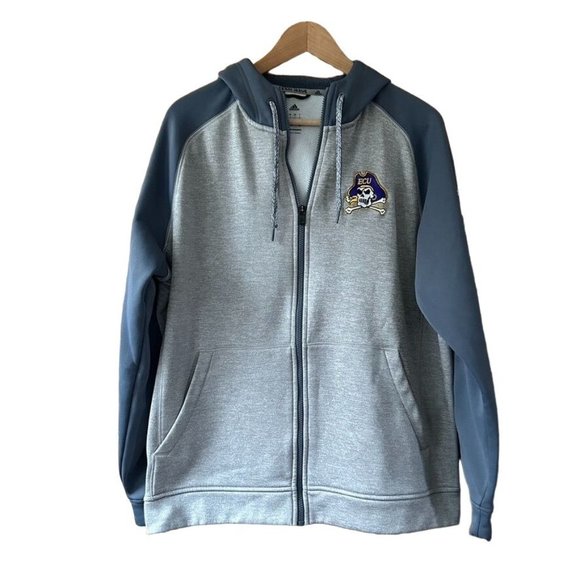 adidas Other - Men's Adidas Team Issue ECU East Carolina University Large Full Zip Hoodie